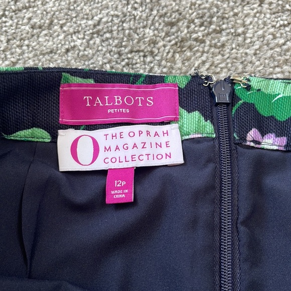 Talbots Petites Floral skirt Size 12P - Picture 4 of 8